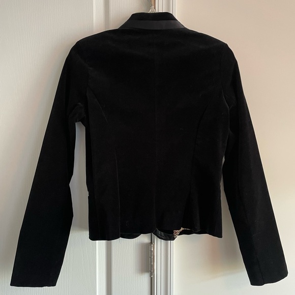 Necessary Objects Black Velvet Blazer Jacket size M - Picture 3 of 6